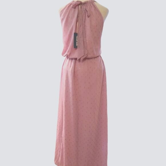 NWT Modcloth Illuminated Elegance Chiffon Halter Maxi dress - Picture 5 of 15